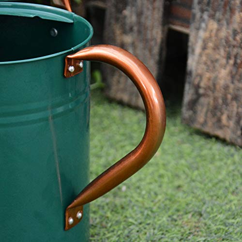yourjoy Steel Watering Can Sliver Galvanized Steel Watering Can wi...