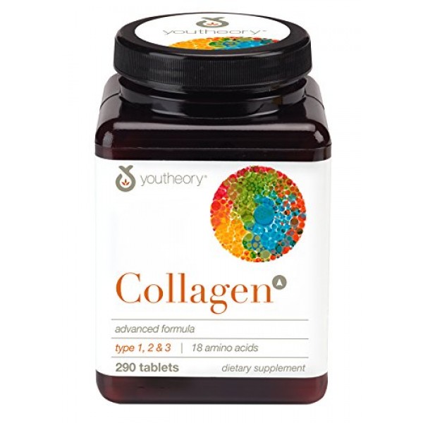 Youtheory Collagen Advanced with Vitamin C 290ct 1 Bottle