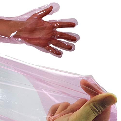 YouU Disposable Soft Plastic Film Gloves Long Arm Examination Arti...