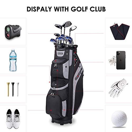 14 Way Golf Cart Bag for Push Bag Classy Design Full Length with C...