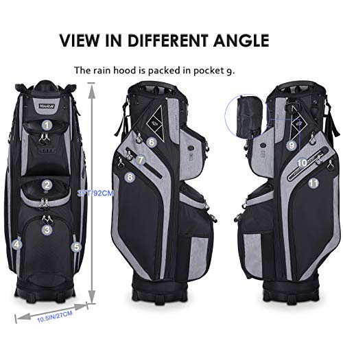 14 Way Golf Cart Bag for Push Bag Classy Design Full Length with C...