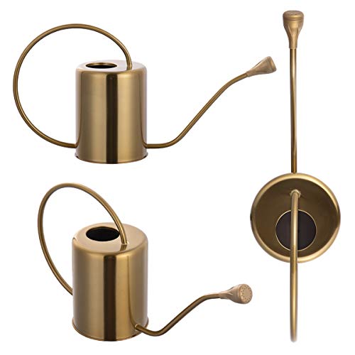 Yowon 1/2 Gallon 68oz Long Spout Stainless Steel Gold Colored Wate...
