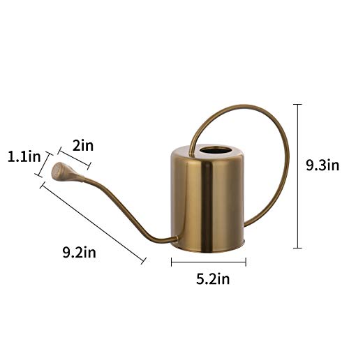 Yowon 1/2 Gallon 68oz Long Spout Stainless Steel Gold Colored Wate...
