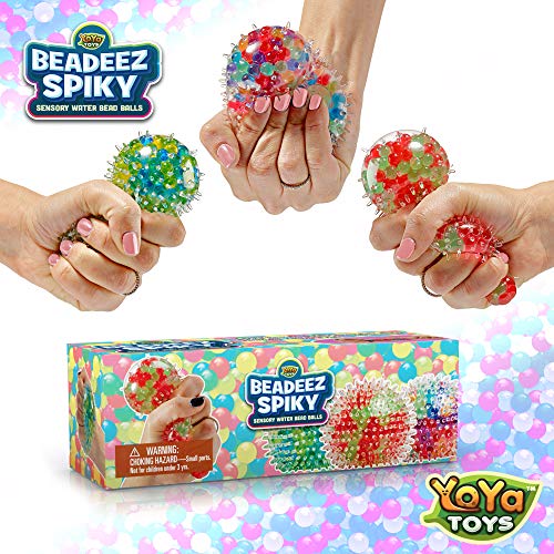 YoYa Toys Beadeez Squishy Stress Balls with DNA Spiky Textures 3-...
