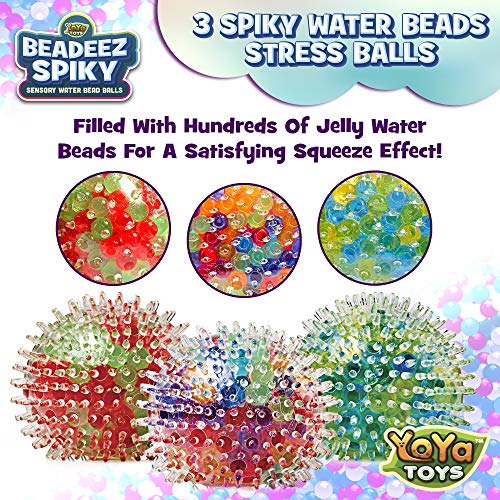 YoYa Toys Beadeez Squishy Stress Balls with DNA Spiky Textures 3-...
