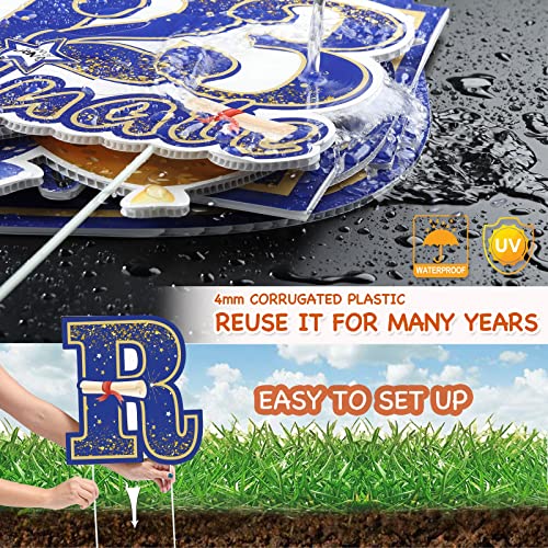Graduation Yard Sign Decorations 2023, 8 PCS Class of 2023 graduat...