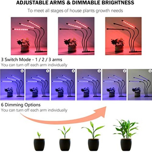 Grow Lights Plant Light for Indoor Plants Seed Starting Growing La...