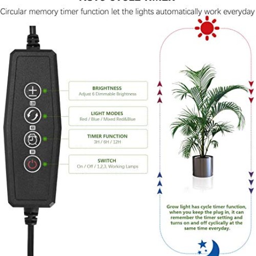 Grow Lights Plant Light for Indoor Plants Seed Starting Growing La...
