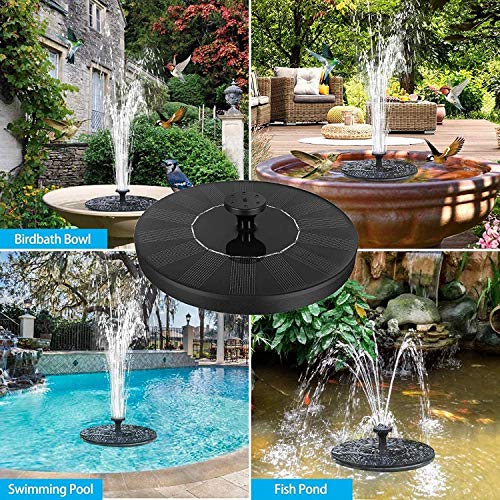 YQLOGY Solar Powered Fountain Pump,Solar Bird Bath Fountain Water ...