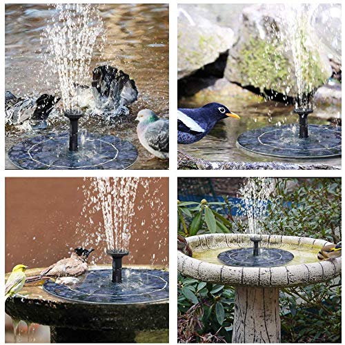YQLOGY Solar Powered Fountain Pump,Solar Bird Bath Fountain Water ...