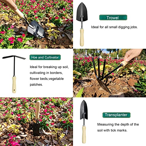 Garden Tool Set Heavy Duty Gardening Tools,13 Piece Alloy Steel Ha...
