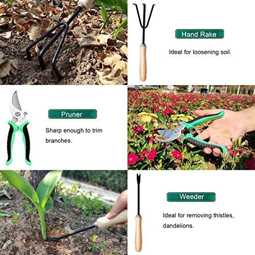 Garden Tool Set Heavy Duty Gardening Tools,13 Piece Alloy Steel Ha...