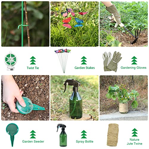 Garden Tool Set Heavy Duty Gardening Tools,13 Piece Alloy Steel Ha...