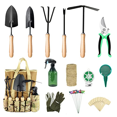 Garden Tool Set Heavy Duty Gardening Tools,13 Piece Alloy Steel Ha...