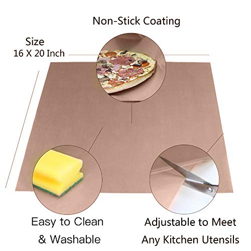 3 Pack PTFE Teflon Sheet for Heat Press Transfer Sheet Non Stick 1...