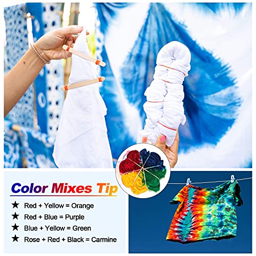 Large Tie Dye Kit for Kids and Adults - 239 Pack Permanent Tie Dye...