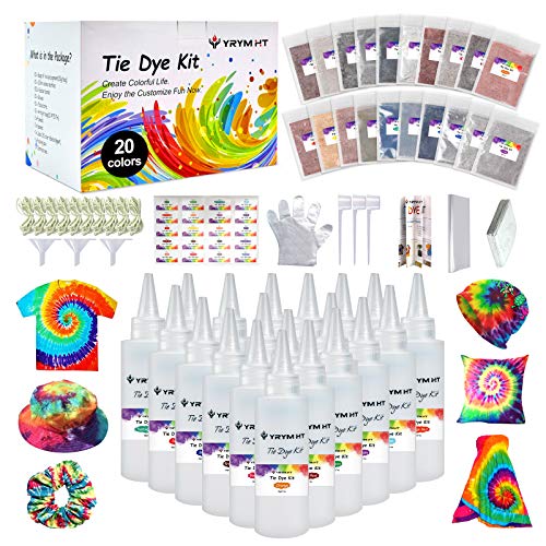 Large Tie Dye Kit for Kids and Adults - 239 Pack Permanent Tie Dye...