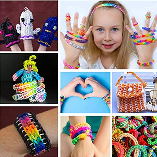 Loom Bands,Rubber Bands for Bracelet Making kit- Includes 6000+ Lo...