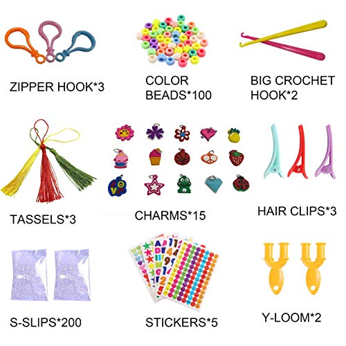 Loom Bands,Rubber Bands for Bracelet Making kit- Includes 6000+ Lo...