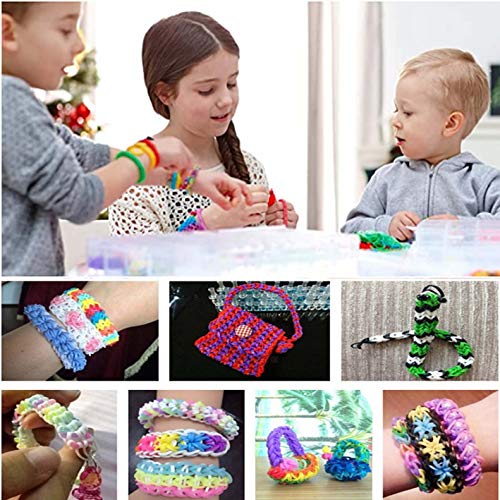 Loom Bands,Rubber Bands for Bracelet Making kit- Includes 6000+ Lo...