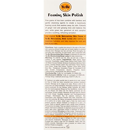 Yu-Be Foaming Skin Polish: Gently exfoliates using fine grains of ...