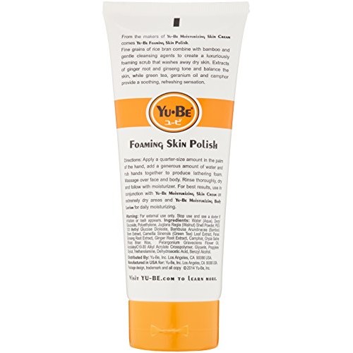 Yu-Be Foaming Skin Polish: Gently exfoliates using fine grains of ...