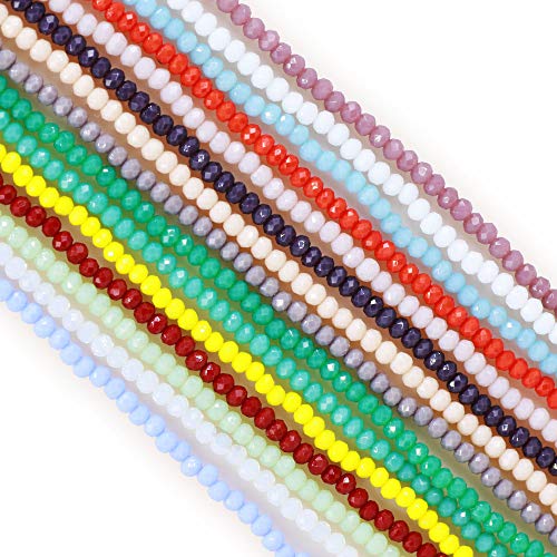 Mixed Color Wholesale Porcelain Crystal Glass Beads Strand Spacer ...