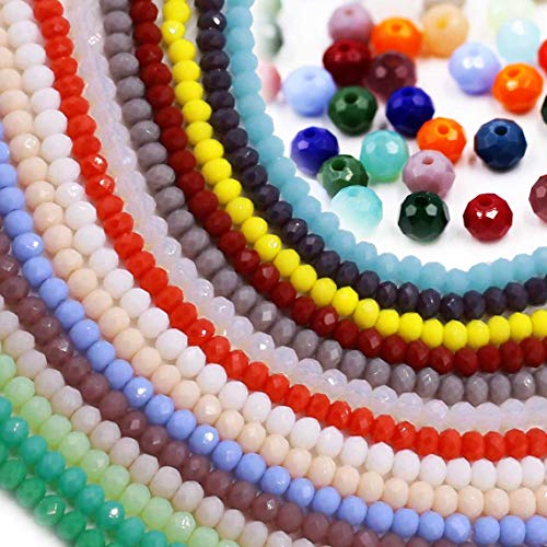 Mixed Color Wholesale Porcelain Crystal Glass Beads Strand Spacer ...