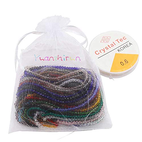 YUANZHIRUN Wholesale Faceted Glass Crystal Beads Strand 15 Colors ...