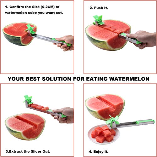 Yueshico Stainless Steel Watermelon Slicer Cutter Knife Corer Frui...