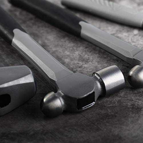 5-Piece Hammer Set With Fiberglass Handle16 oz Ball Pein Hammer, ...