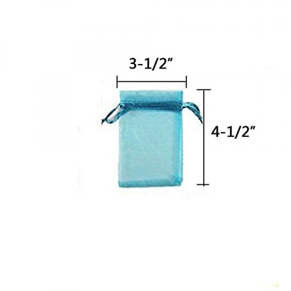 yueton 100 Pieces Assorted Color Organza Drawstring Pouches Candy ...