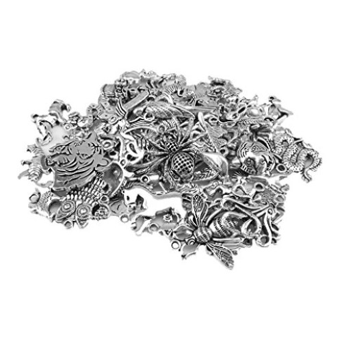 yueton Approx 60pcs DIY Assorted Animal Pattern Pedants Charms for...