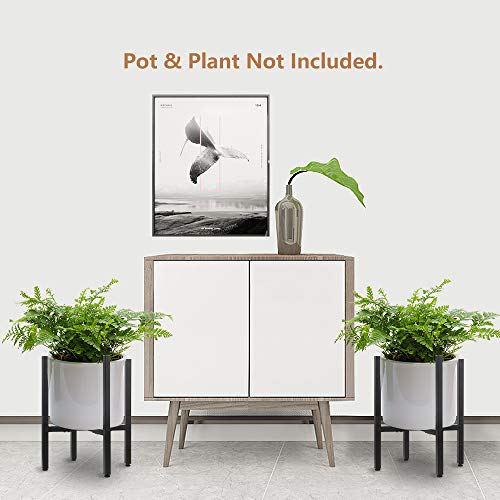 2 Pack Metal Plant Stand Indoor with Adjustable Width Fits 8 to 12...