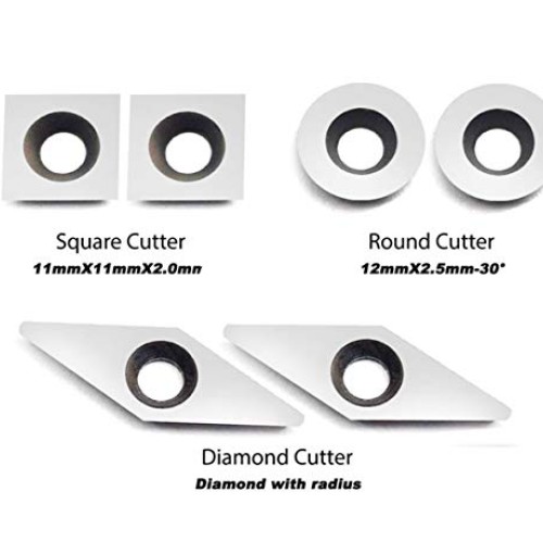 YUFUTOL Carbide Woodturning Tool Mini Size 3 Piece Set Includes ...