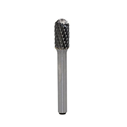 YUFUTOL SC-3 Tungsten Carbide Burr Cylinder Ball Nosed Shape Doubl...