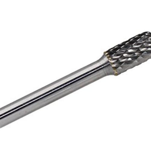 YUFUTOL SC-3 Tungsten Carbide Burr Cylinder Ball Nosed Shape Doubl...