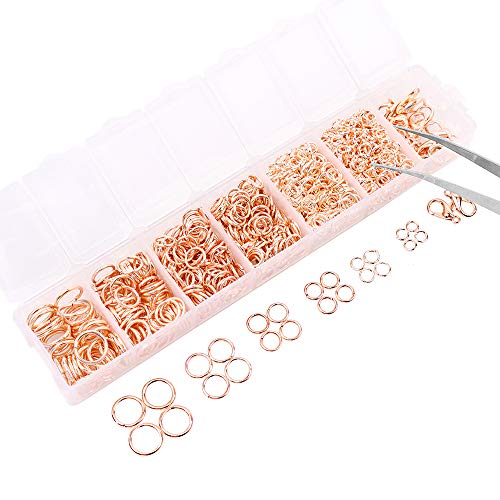 1500pcs Open Jump Rings and Lobster Clasps Jewelry Repair Tools Ki...