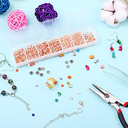 1500pcs Open Jump Rings and Lobster Clasps Jewelry Repair Tools Ki...
