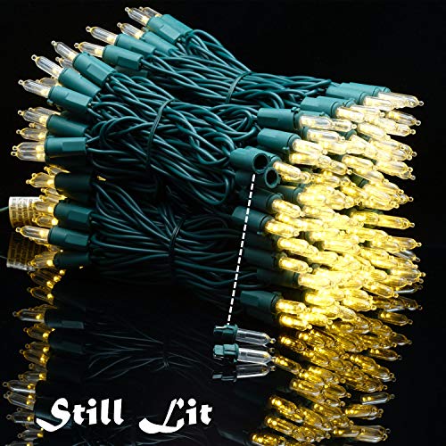 UL Certified Warm White LED Christmas String Lights, 66 Feet 200 L...