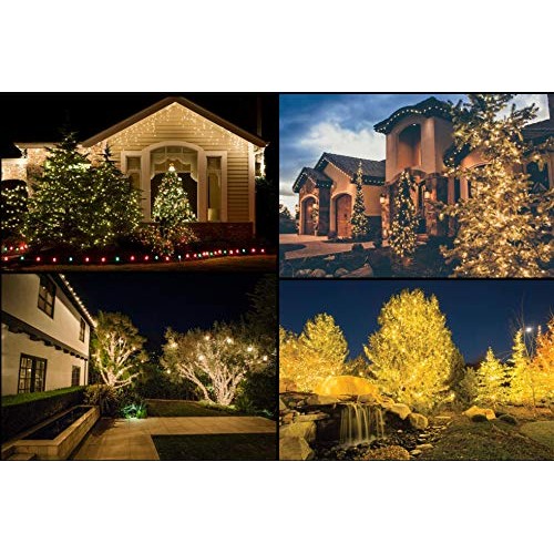 UL Certified Warm White LED Christmas String Lights, 66 Feet 200 L...