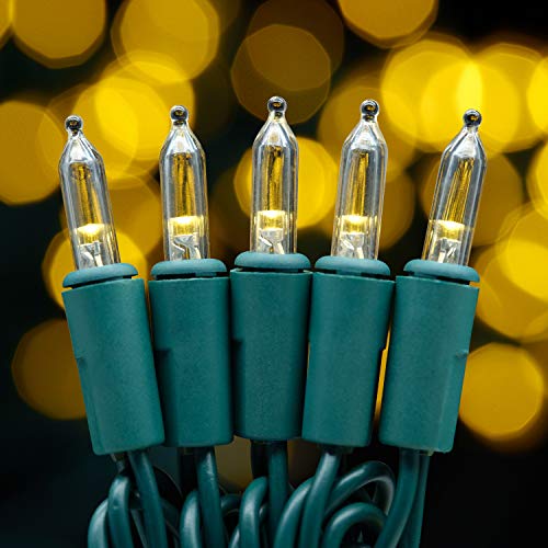UL Certified Warm White LED Christmas String Lights, 66 Feet 200 L...