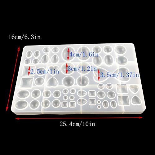 Jewelry Casting Molds,Gem Jewelry Silicone Casting Mold, for Resin...