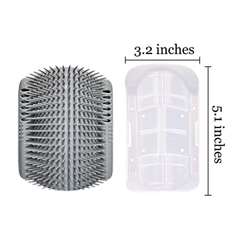 yuntop 2 Pack Softer Cat Corner Self Groomer with Catnip Wall Corn...