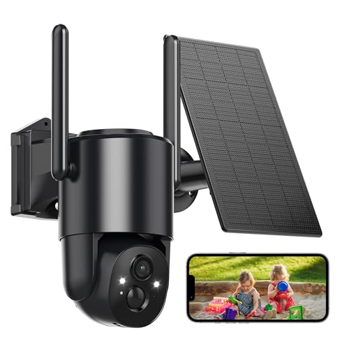 YUPBOE Security Cameras Wireless Outdoor Solar: Battery Cameras fo...