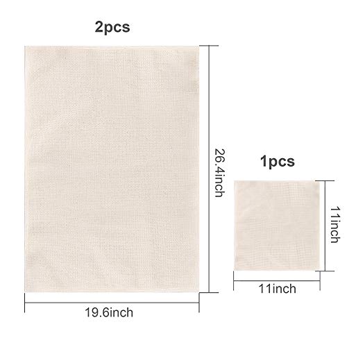 Monks Cloth,Punch Needle Cloth Fabric Embroidery Fabric Needlework...