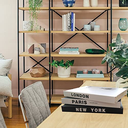 YVPSI 3 Pieces Fashion Decorative Book，Hardcover Modern Decorativ...