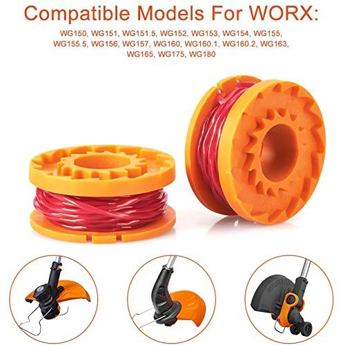 YWTESCH Replacement Trimmer Spool Line for Worx, 13 Pack 12 Pack ...