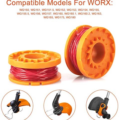 YWTESCH Replacement Trimmer Spool Line for Worx, 13 Pack 12 Pack ...