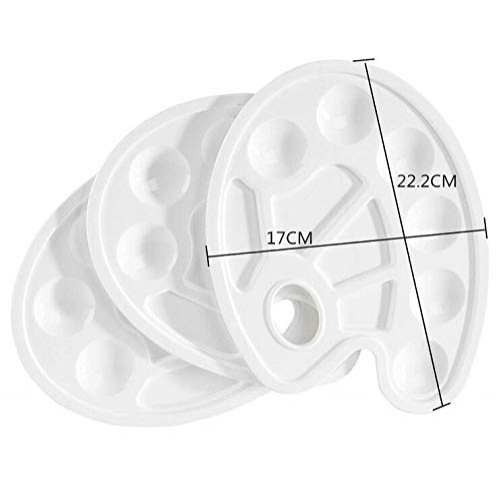 YXQSED-3 Pieces Paint Tray Palettes with Thumb Hole - Best for Acr...